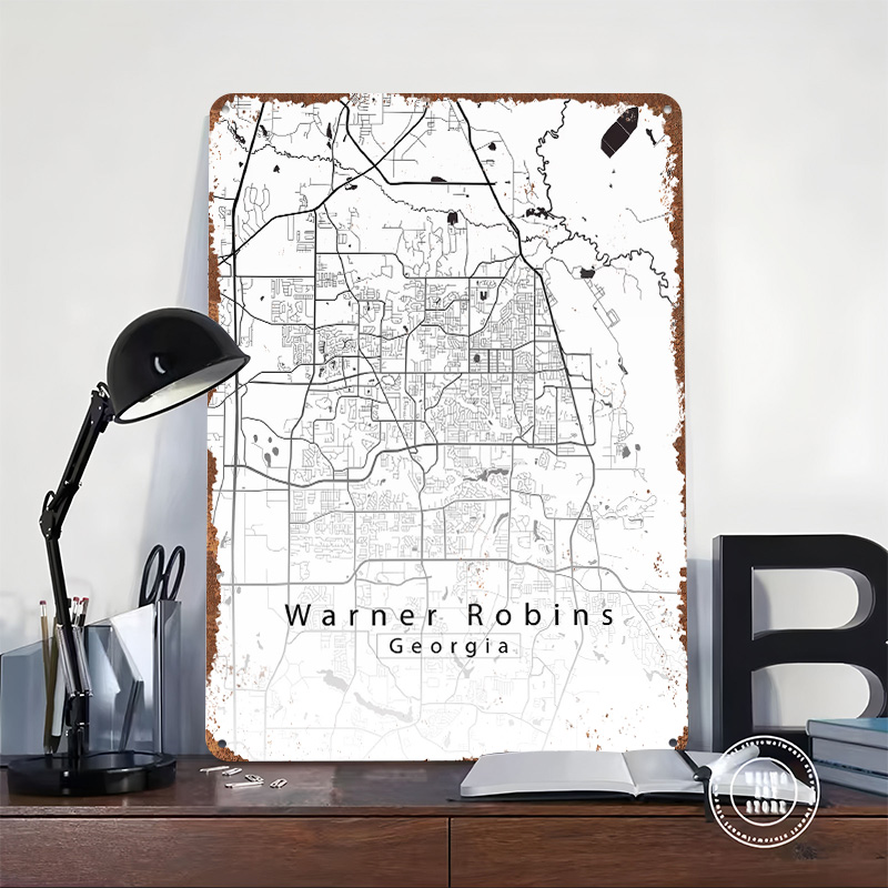 Металлический постер с картой  – обзор и цена Custom Map Poster