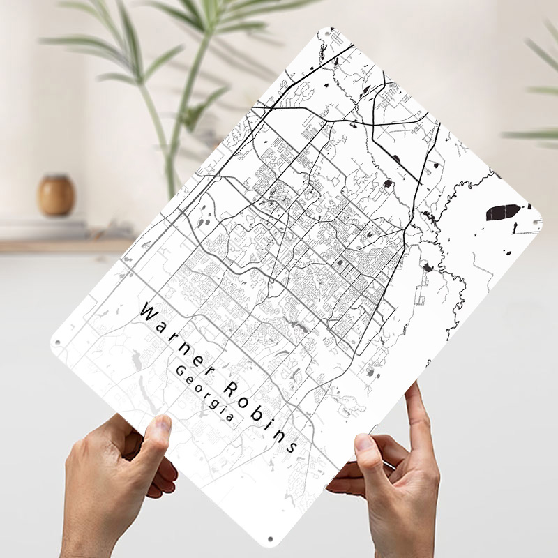 Металлический постер с картой  – обзор и цена Custom Map Poster