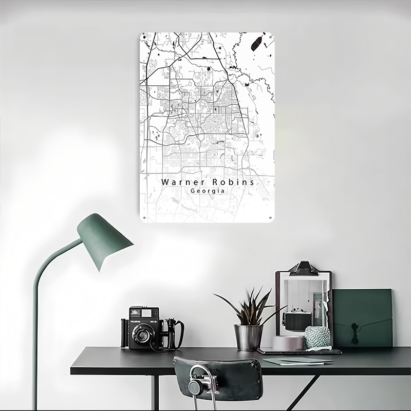 Металлический постер с картой  – обзор и цена Custom Map Poster