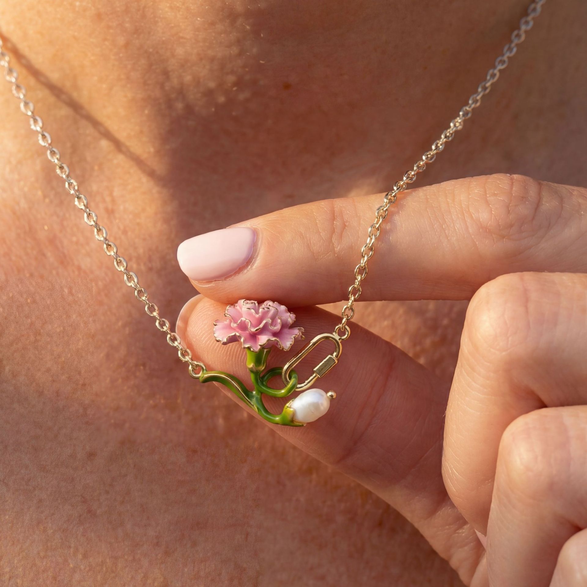 Ожерелье с цветком, соответств – обзор и цена Birth Flower Necklace